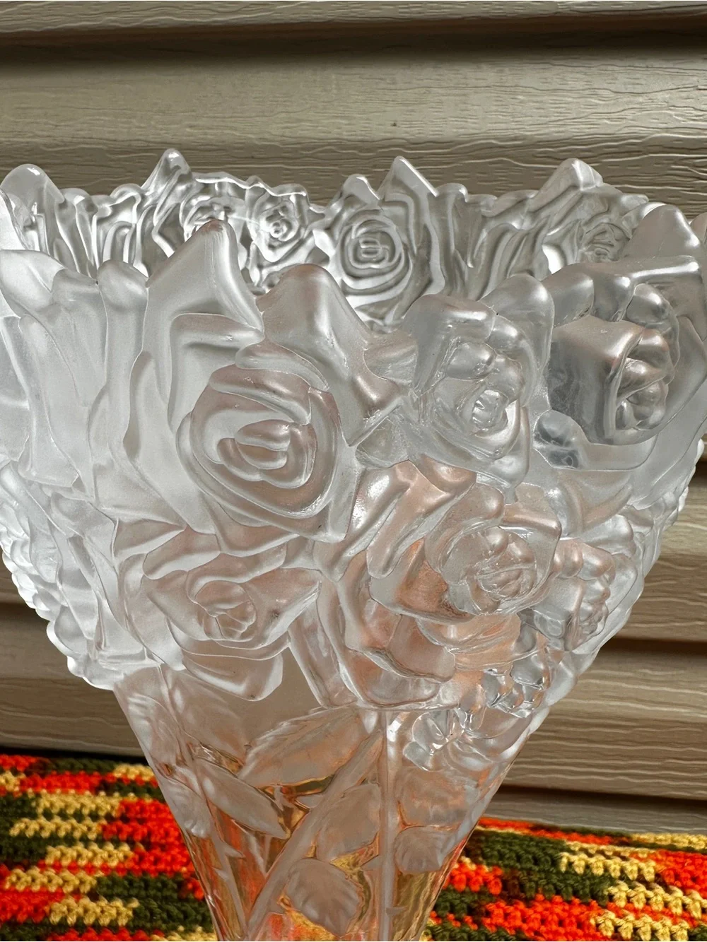 Shannon Crystal By Godinger Rose Bouquet Irish Crystal Vase